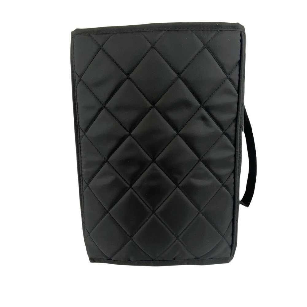 Roll-up hanging cosmetic toiletry organizer 4 zip pouches, padded, carry handle - Picture 5 of 12